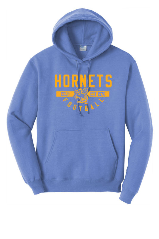 *NEW* EC Hornets Football THROWBACK GAME Hoodie - Baby Blue
