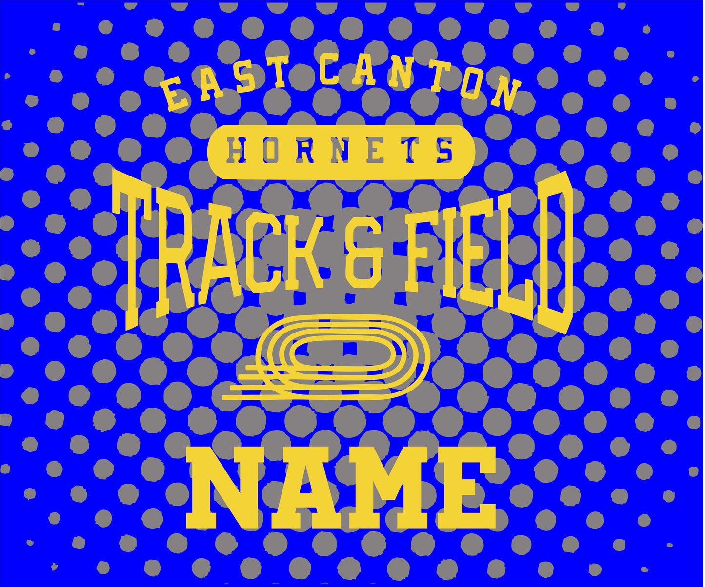 East Canton Hornets Track & Field Fleece Blanket - CUSTOM