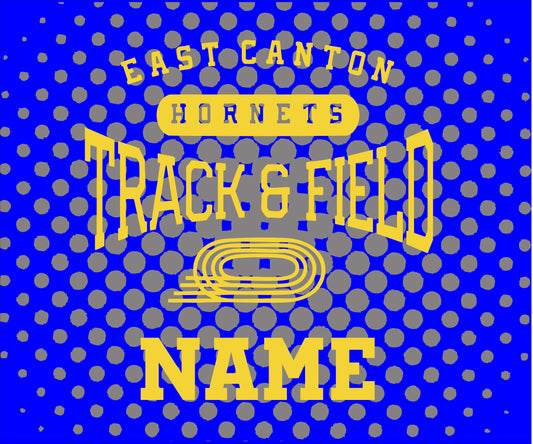 East Canton Hornets Track & Field Fleece Blanket - CUSTOM