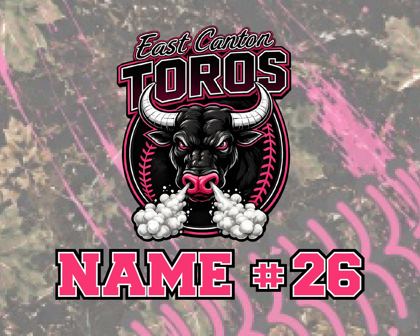 East Canton Toros Softball Fleece Blanket - CUSTOM NAME