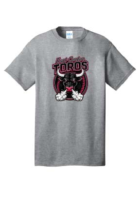 East Canton Toros Cotton T-Shirt - Athletic Grey