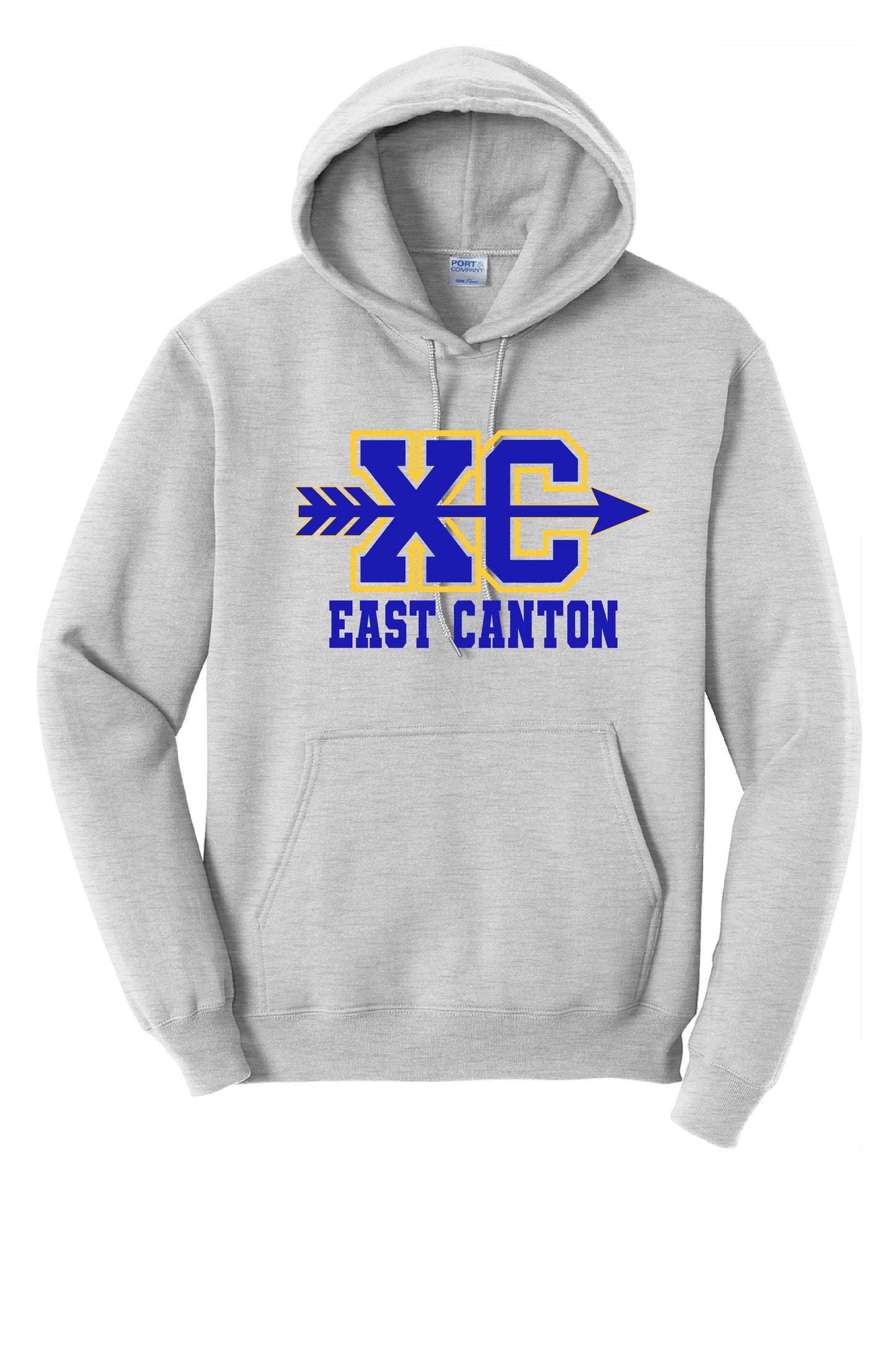 East Canton XC Adult (Unisex) Hoodie - Ash Grey