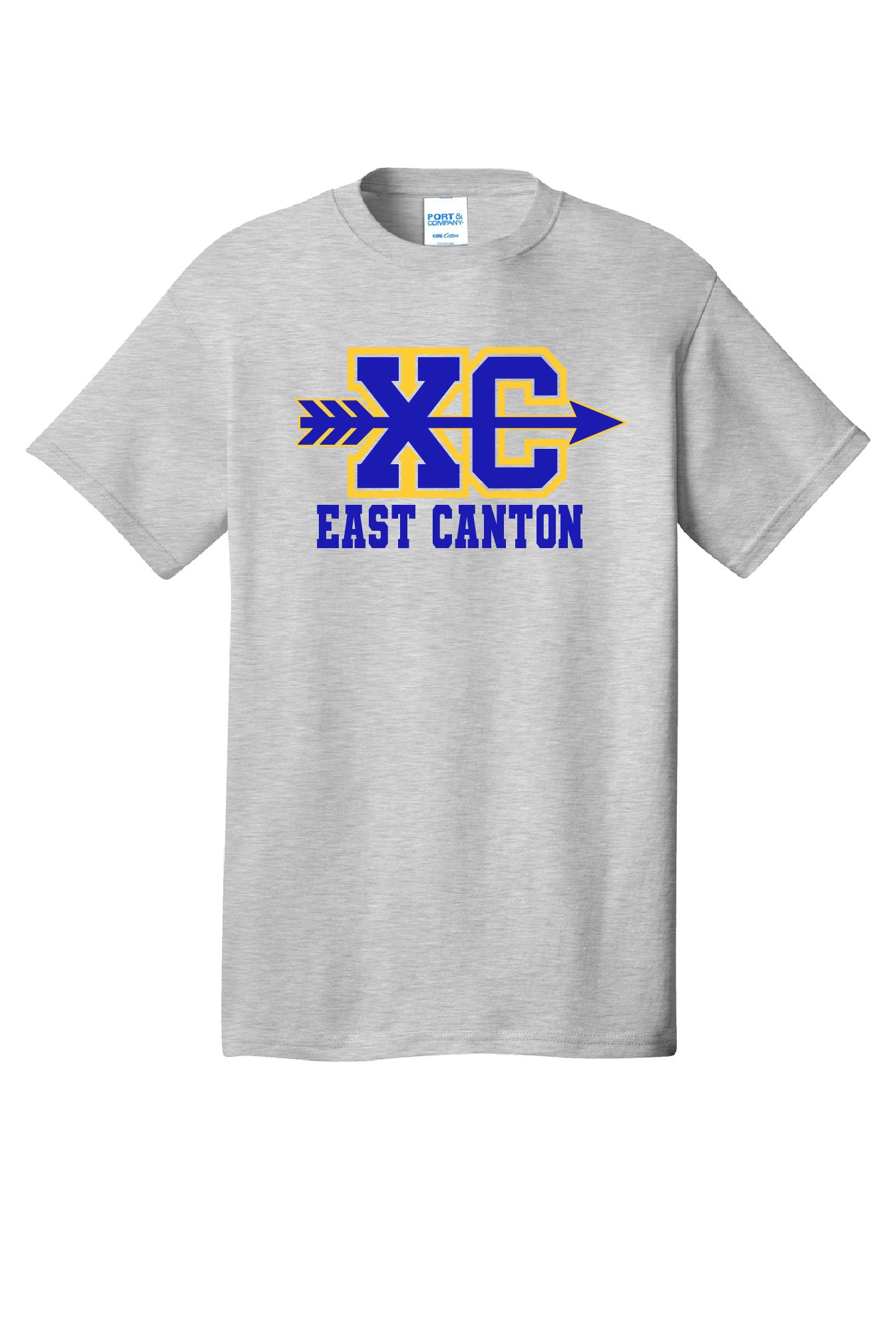 East Canton XC Short Sleeve Cotton T-Shirt - Ash Grey
