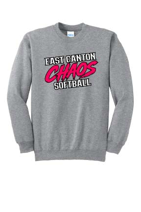 East Canton Chaos Unisex Crewneck Sweatshirt - Athletic Grey