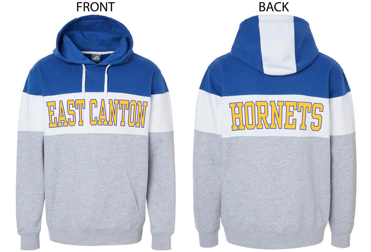 East Canton Hornets Unisex Adult Hoodie - Royal/White