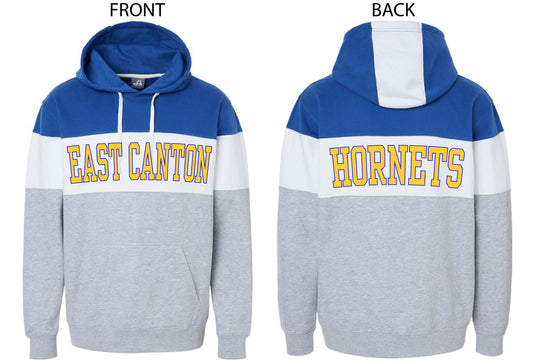 East Canton Hornets Unisex Adult Hoodie - Royal/White