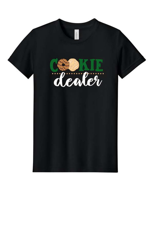 Lake Girl Scouts Cookie Dealer Short Sleeve Tri Blend Bella & Co T-Shirt - Black