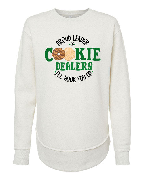 Girl Scouts Women's Weekend Fleece Crewneck Sweatshirt - Natural Cream