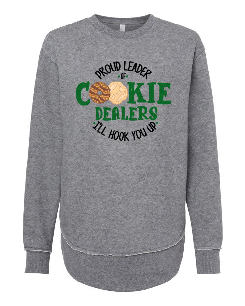 Girl Scouts Women's Weekend Fleece Crewneck Sweatshirt - Grey