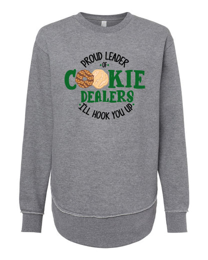 Girl Scouts Women's Weekend Fleece Crewneck Sweatshirt - Grey