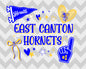 East Canton Hornets "Spirit" Fleece Blanket