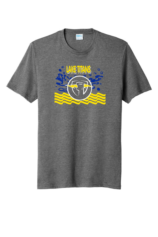 *NEW* Lake Titans NEW LOGO Tri Blend T-Shirt - Grey