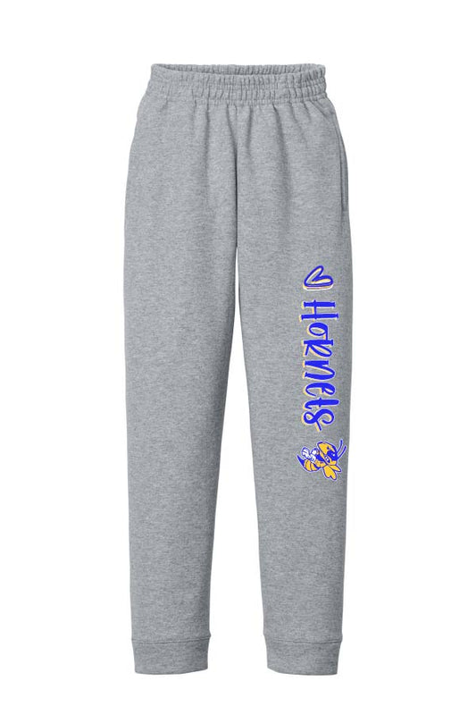 East Canton Hornets *Cheer* Youth Jogger Sweatpants - Athletic Grey