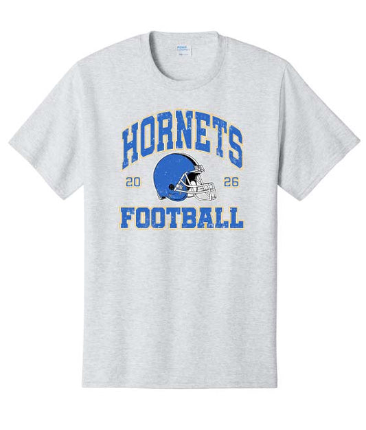 Hornets Football 2026 Cotton T-Shirt - Ash Grey