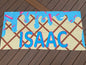 Ice Cream Drip TEAL Custom Name Beach Towel