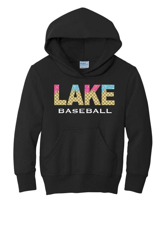 LYB Youth Ice Cream DRI FIT Hoodie - Black