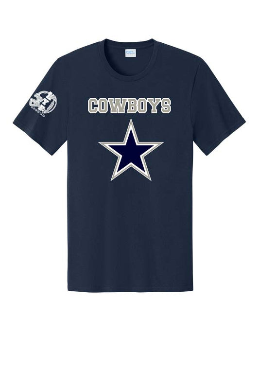 Lake Youth Flag Football Cotton T-Shirt - Cowboys