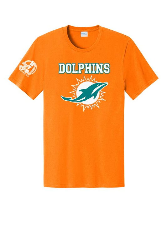 Lake Youth Flag Football Cotton T-Shirt - Dolphins