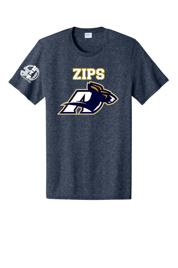 Lake Youth Flag Football Cotton T-Shirt - Zips