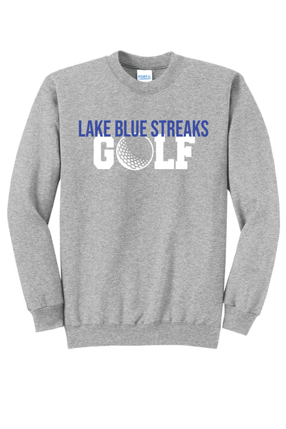 Unisex Lake Grey Bold Letters Crewneck Sweatshirt