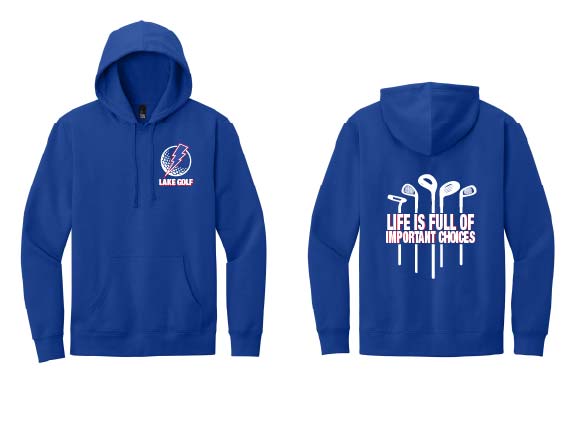 Unisex Lake Golf Hoodie - Royal Blue