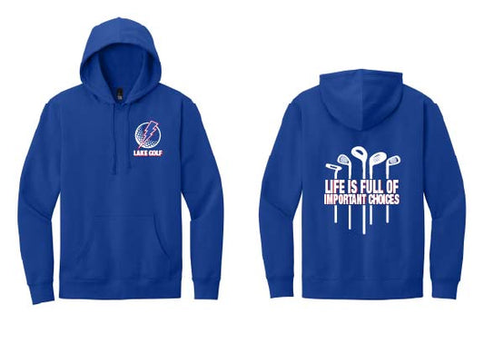 Unisex Lake Golf Hoodie - Royal Blue