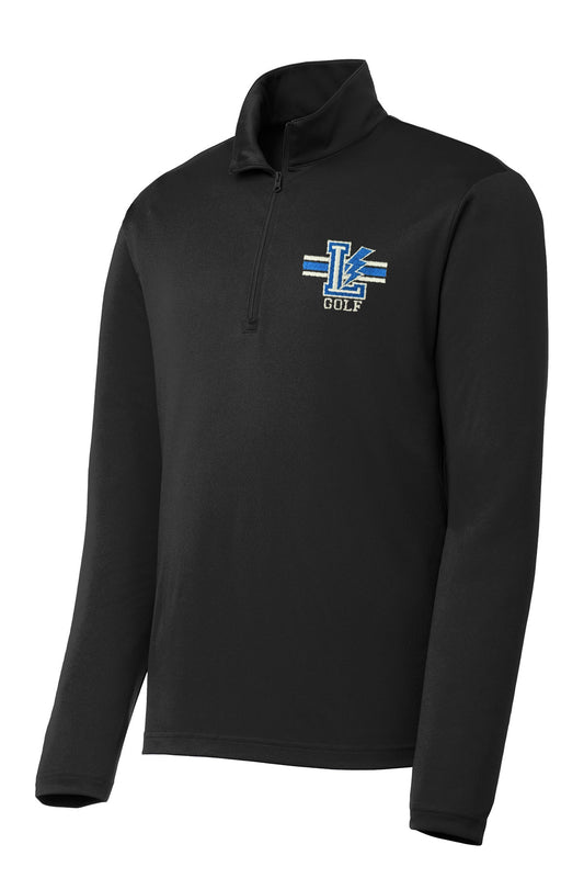 Mens Lake 1/4 Zip Pullover - Solid Black