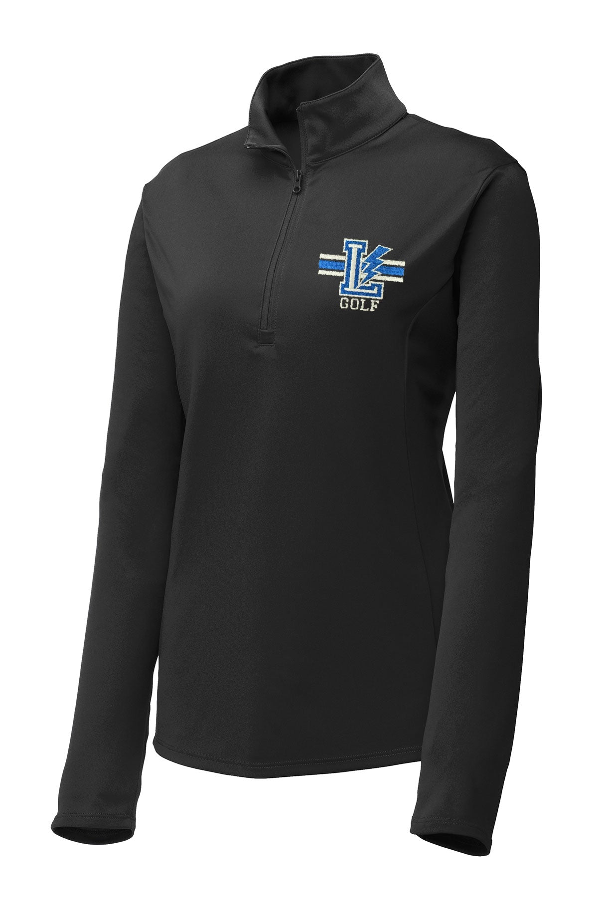 Womens Lake 1/4 Zip Pullover - Solid Black