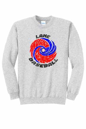 LYB Canes Adult (Unisex) Crew Neck Sweatshirt - Ash Grey