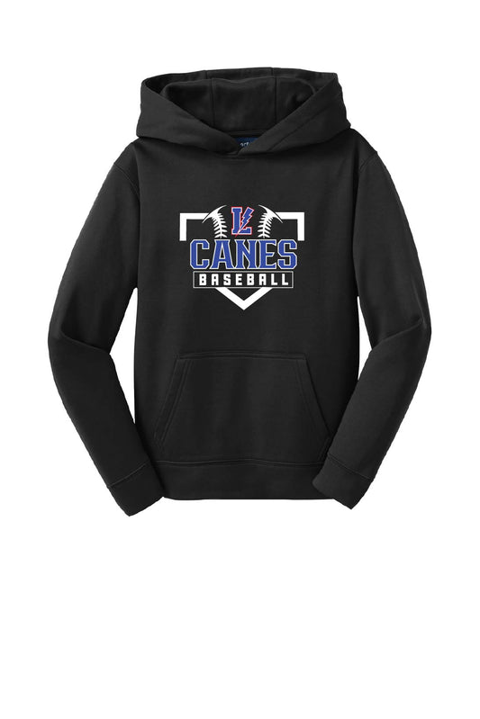 LYB Adult (Unisex) Canes Performance Hoodie - Blue Canes