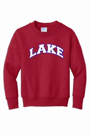 Lake Unisex Crewneck Sweatshirt -Red