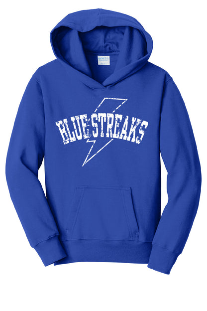 Royal - Lake Blue Streaks Youth Hooded Sweatshirt