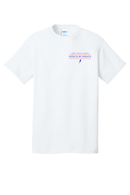 Lake Speech & Debate Adult Tee - White
