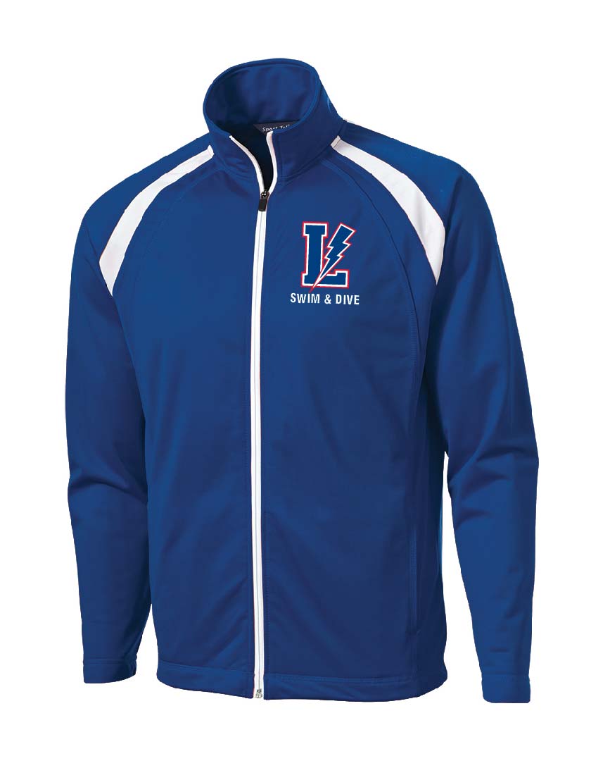 Lake Swim & Dive Mens (Unisex) Full Zip Athletic Jacket