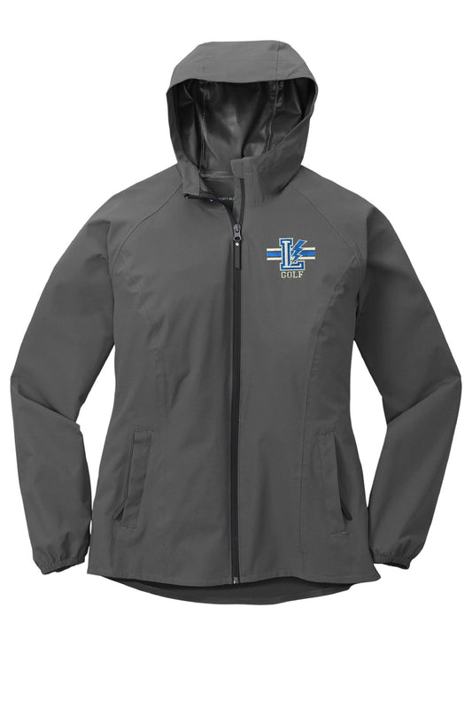 Womens Lake Golf Rain Jacket - Graphite Grey