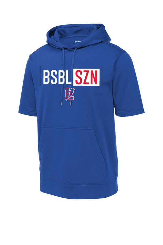 Lake BSBLSZN (Youth & Adult) Perfromance Hooded Short Sleeve Sweatshirt - Royal