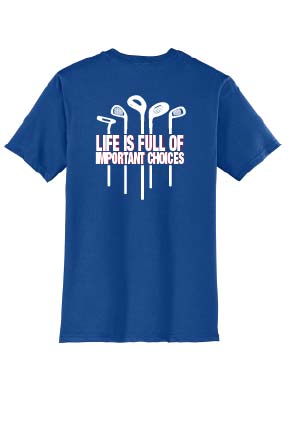 Unisex Lake Golf T-Shirt - Royal Blue