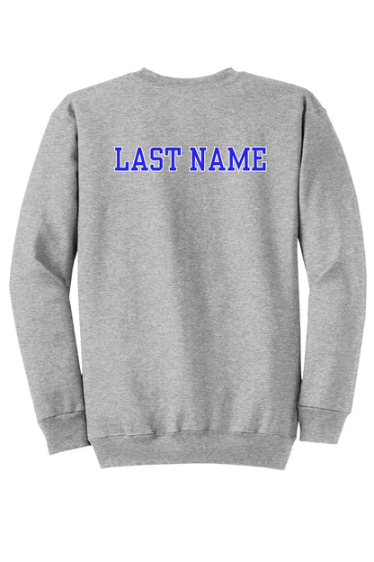 Unisex Lake Grey Bold Letters Crewneck Sweatshirt