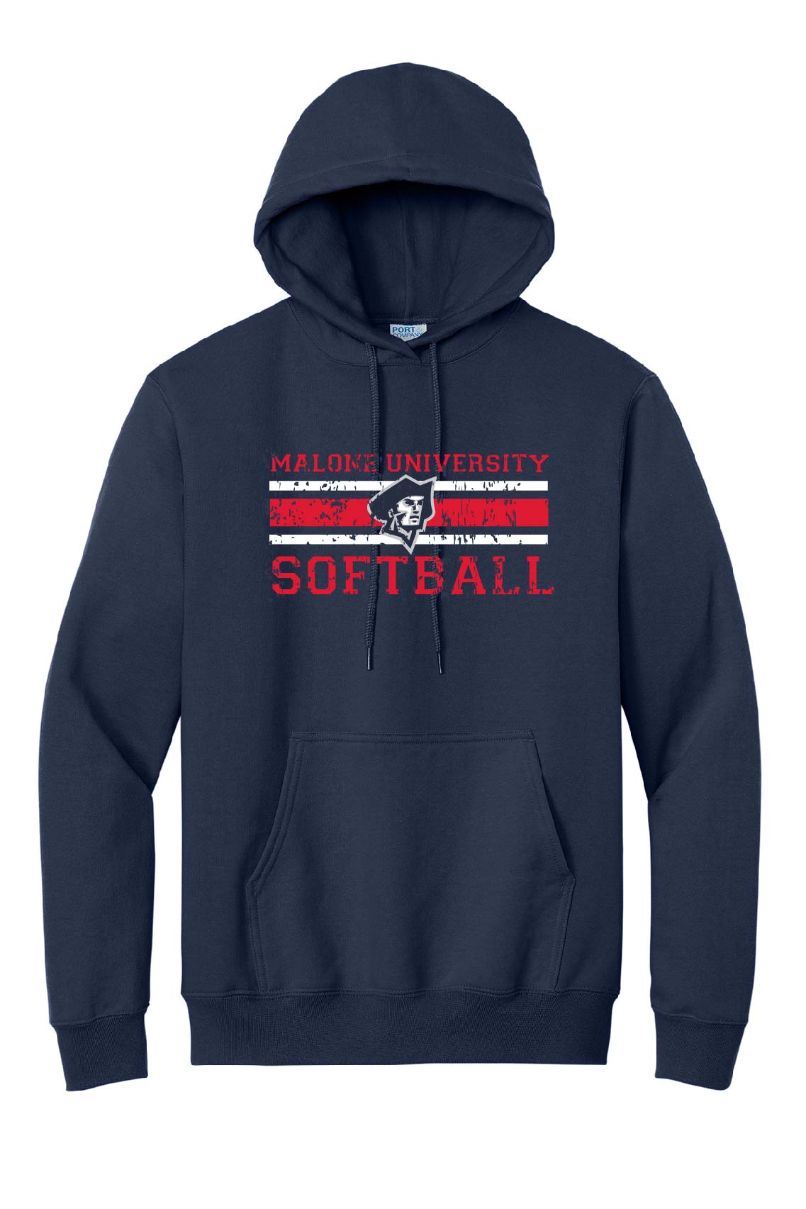 Malone Softball Hooded Sweatshirt - Navy