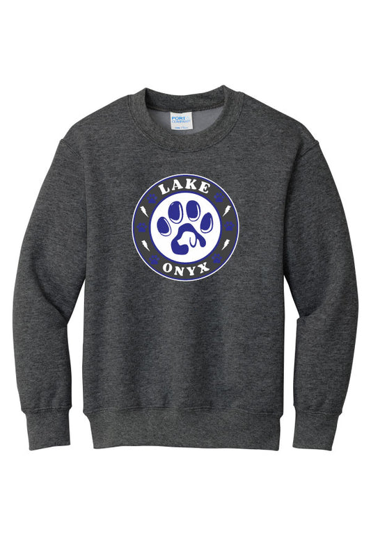Lake Primary "ONYX" Crewneck Sweatshirt - Heathered Charcoal