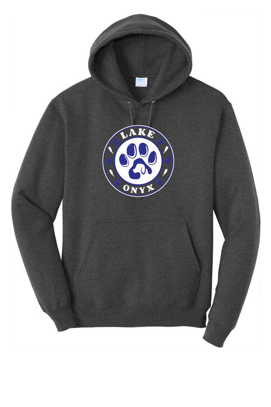 Lake Primary "ONYX" Hoodie - Heathered Black/Charcoal