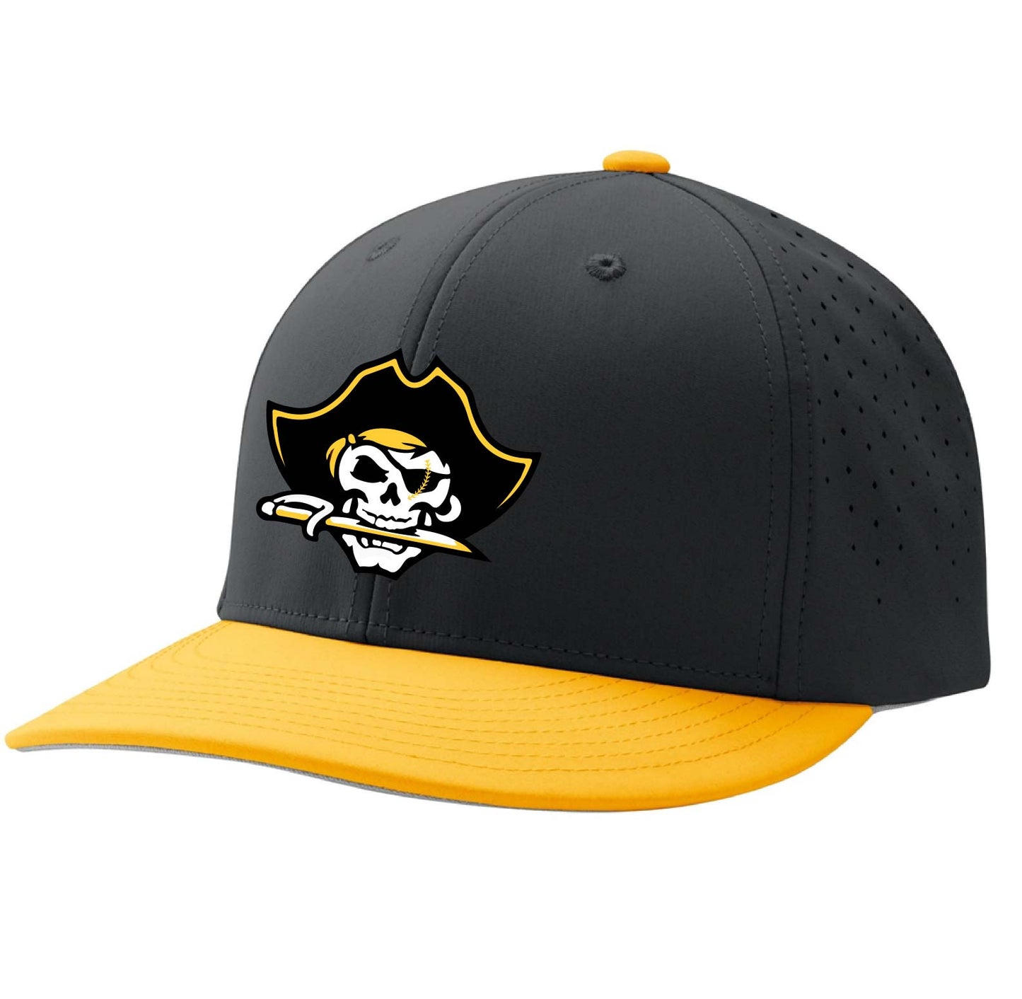 Champro Black/Gold Pirates Hat - Fitted