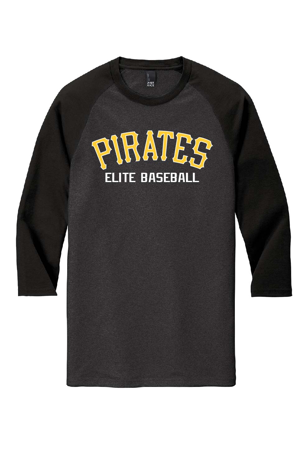 Pirates Baseball Mens (Unisex) Baseball 3/4 Sleeve Tee