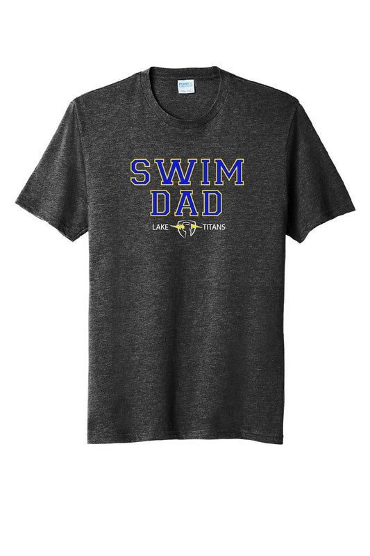 Lake Titans Tri Blend "SWIM DAD"  T-Shirt