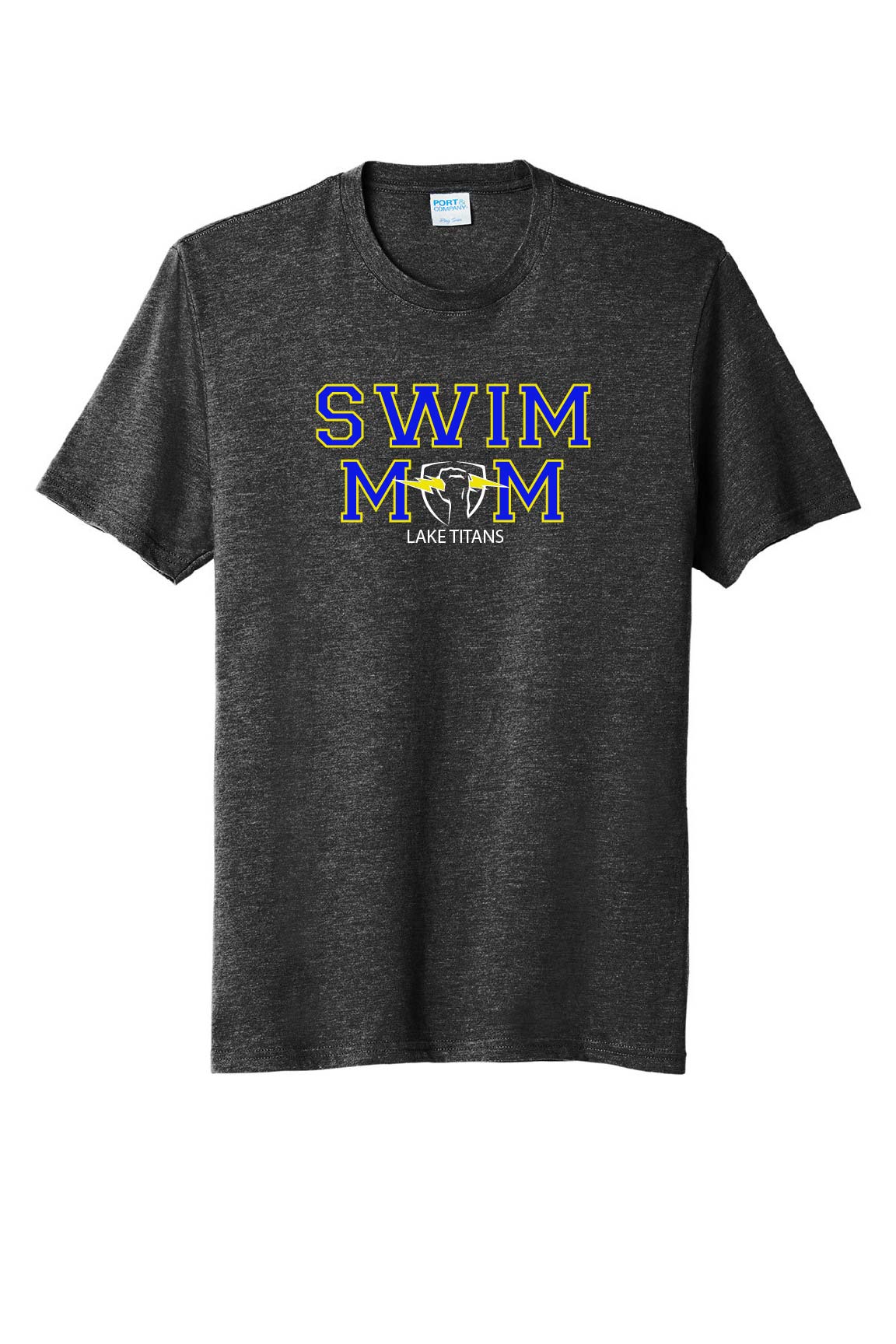 Lake Titans Tri Blend "SWIM MOM"  T-Shirt