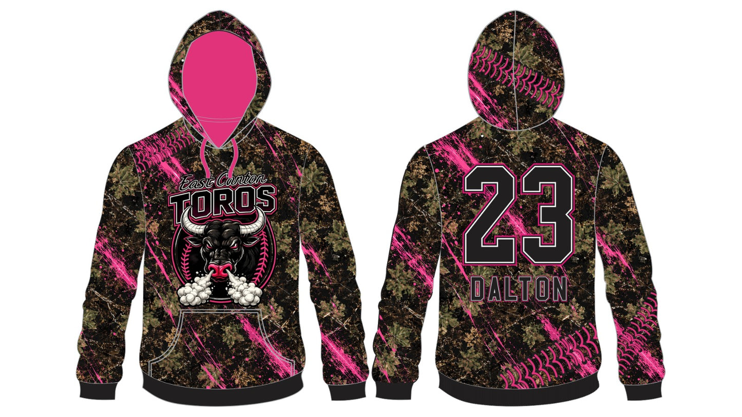 EC Toros Player Replica Dye Sublimated Hoodie - WITH NAME & NUMBER