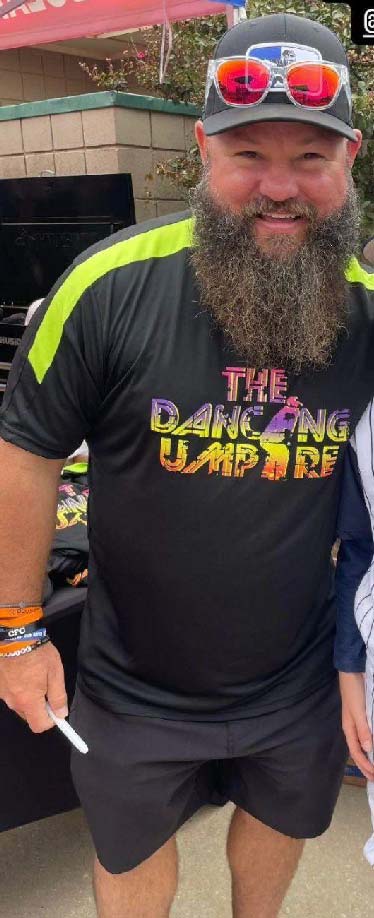 *DISCONTINUED - SALE* The Dancing Umpire Adult Dri Fit T-Shirt