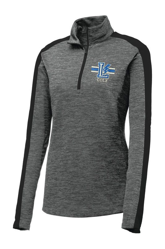 Womens Lake 1/4 Zip Pullover - Heather Black